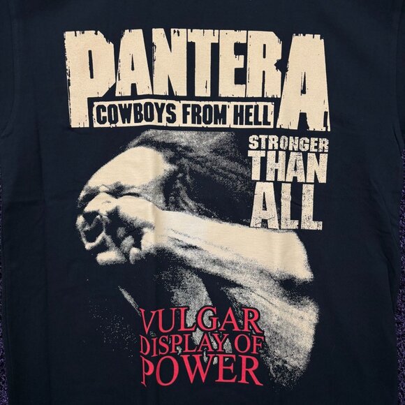 Pantera Vulgar Display of Power Rock T-Shirt Size Large - Picture 2 of 4